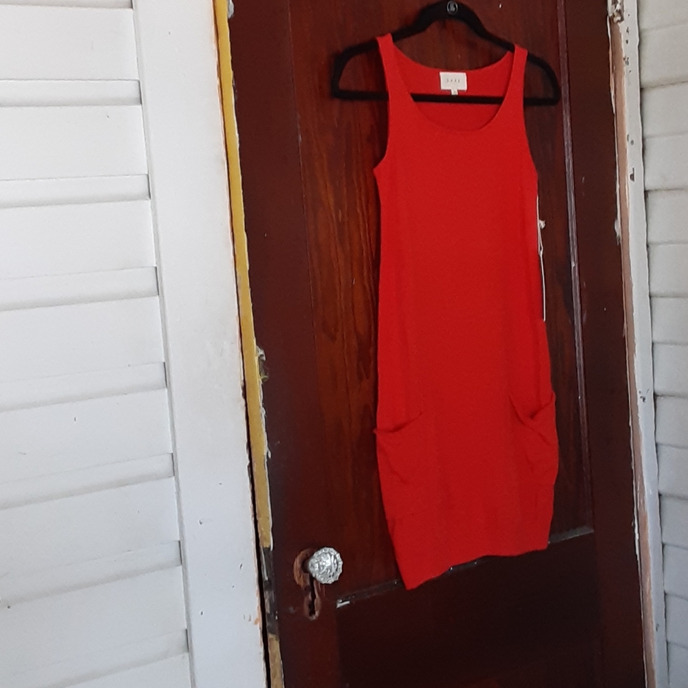 Shae NY knit dress 2 front pockets sz XS
